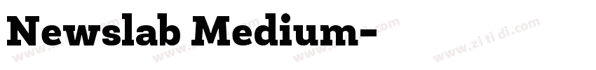 Newslab Medium字体转换